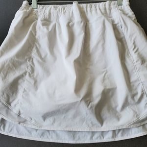 Lululemon White Hotty Hot High Rise Skort Long?
